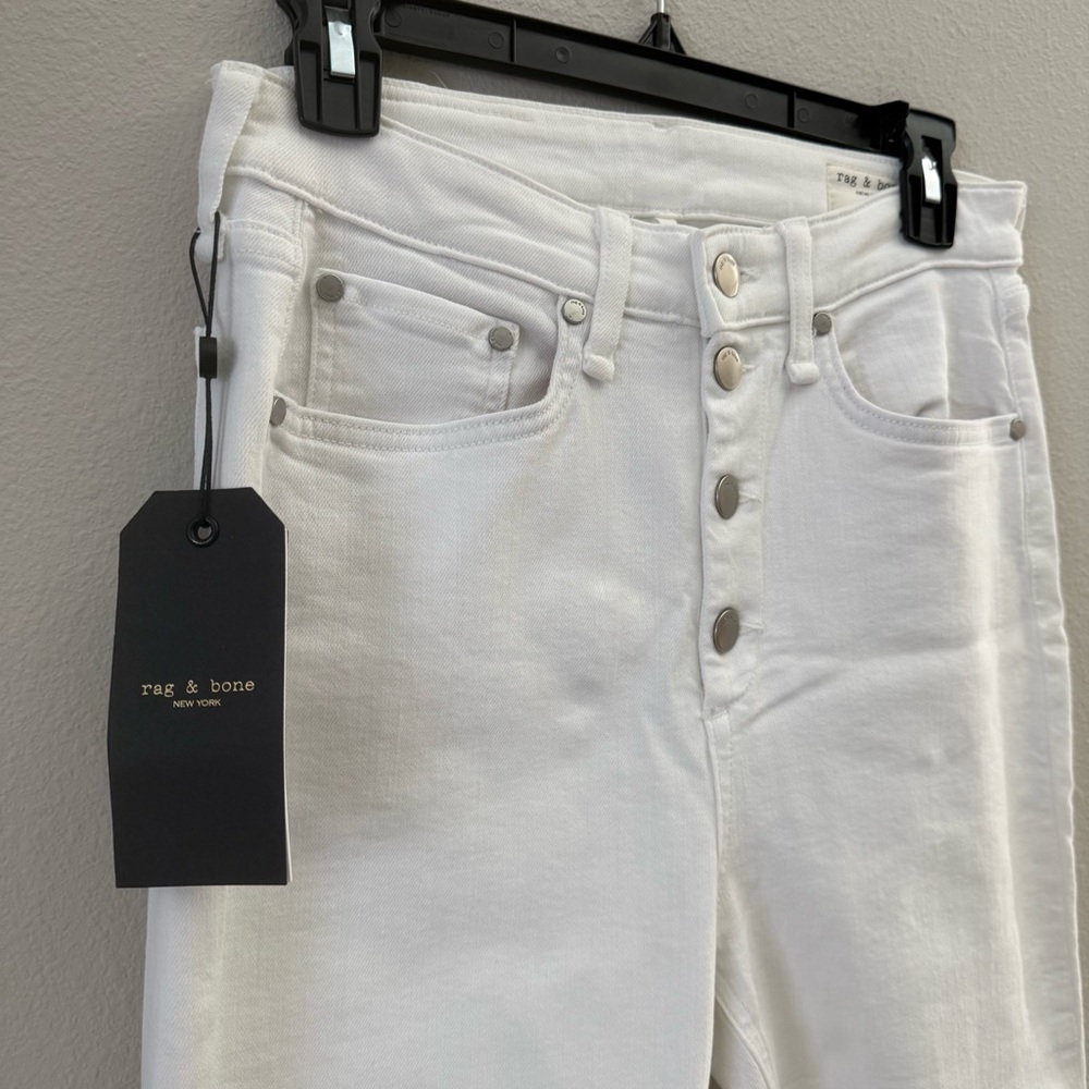 Rag & Bone Nina High Rise Ankle Skinny Jeans White 29 NWT - Picture 3 of 8